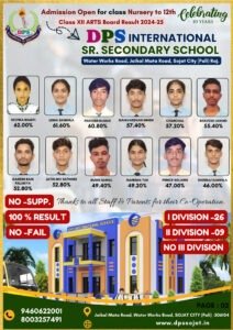 XII ARTS RESULT 2024-25